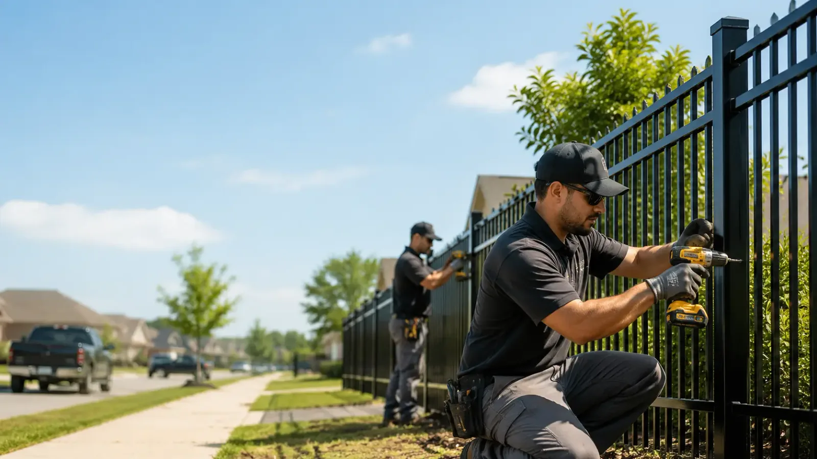 Metal Fence Installation in Noble, LA